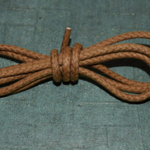 Wax rope shoe laces